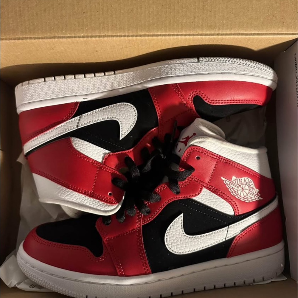 Jordan Red and Black Athletic Shoes
